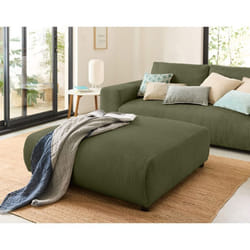 Garance - grand pouf modulable - en velours côtelé