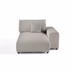 Garance - module d'assise méridienne droit - en velours côtelé