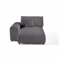 Garance - module d'assise méridienne gauche - en velours côtelé