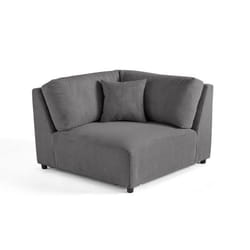 Garance - module d'assise d'angle réversible - en velours côtelé