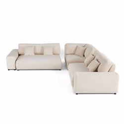 Best Mobilier 1839BEI canapé Beige - Vue supplémentaire 8