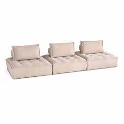Best Mobilier 1859BEI canapé Beige - Vue supplémentaire 2
