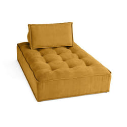 Marisol - module d'assise méridienne - velours texturé