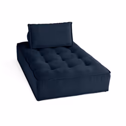 Marisol - module d'assise méridienne - velours texturé