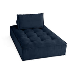 Marisol - module d'assise méridienne - velours texturé