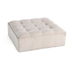 Lisa Design - Marisol - pouf modulable - velours texturé - beige