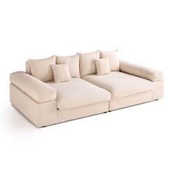 Best Mobilier 1867BEI canapé Beige - Vue supplémentaire 6