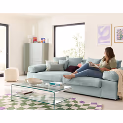 Best Mobilier 1867B canapé Bleu - Vue supplémentaire 4