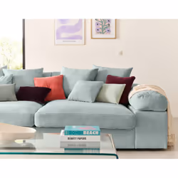 Best Mobilier 1867B canapé Bleu - Vue supplémentaire 5