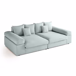 Best Mobilier 1867B canapé Bleu - Vue supplémentaire 7