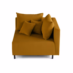 Best Mobilier 1876J canapé Jaune - Vue supplémentaire 3