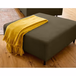 Edinburg - pouf modulable - en velours côtelé
