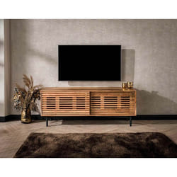 Dawan - meuble tv - portes coulissantes - 135 cm
