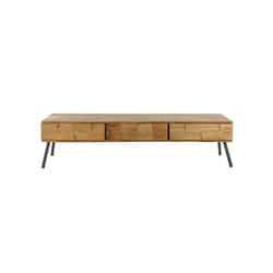 Jaipur - meuble tv - bois et noir - 180 cm