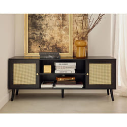Goto - meuble tv - noir - 140 cm