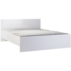 Hayato - lit - 160x200 - sommier inclus - bois et blanc
