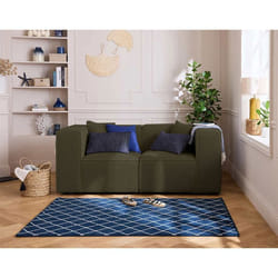 Arty - canapé modulable 2 places - en tissu mailles 3D
