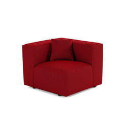 Arty - module d'assise droit - en tissu mailles 3D
