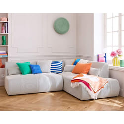 Onyx - canapé modulable d'angle droit 5 places - en tissu mailles 3D