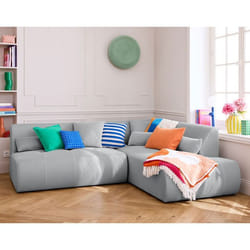 Onyx - canapé modulable d'angle droit 5 places - en tissu mailles 3D
