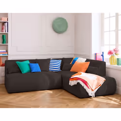 Onyx - canapé modulable d'angle droit 5 places - en tissu mailles 3D