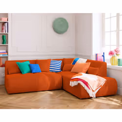 Onyx - canapé modulable d'angle droit 5 places - en tissu mailles 3D
