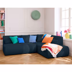 Onyx - canapé modulable d'angle droit 5 places - en tissu mailles 3D