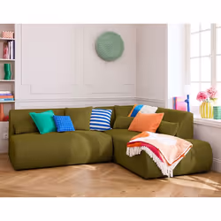 Onyx - canapé modulable d'angle droit 5 places - en tissu mailles 3D
