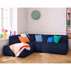 Onyx - canapé modulable d'angle gauche - 5 places - en tissu mailles 3D