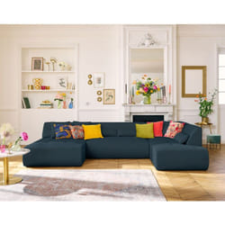 Onyx - canapé panoramique modulable d'angle droit - 7 places - en tissu mailles 3D