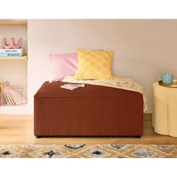 Topaze - pouf - en velours texturé