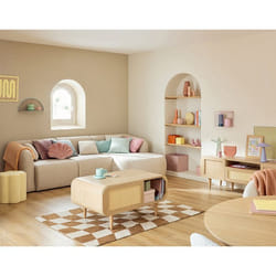 Ikare - canapé modulable d'angle droit - 4 places - en tissu