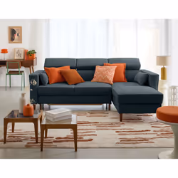 Best Mobilier 2028BG canapé Bleu - Vue supplémentaire 2