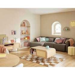 Ikare - canapé modulable d'angle gauche - 4 places - en tissu