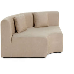 Ikare - module d'assise d'angle réversible - en tissu - beige