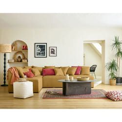 Amalfi - canapé modulable d'angle réversible - 4 places - en tissu