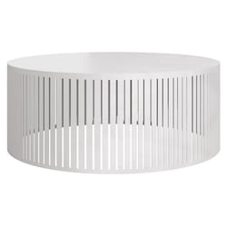 Sally - table basse - blanc - 75 cm