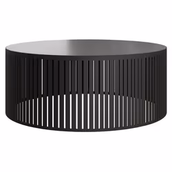 Sally - table basse - noir - 75 cm