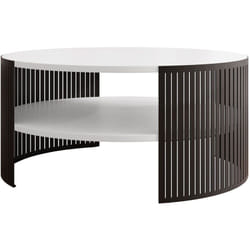 Cruz - table basse - blanc et noir - 75 cm