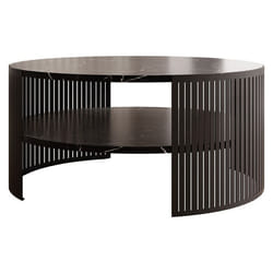 Cruz - table basse - effet marbre noir - 75 cm