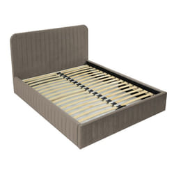 Stuart - lit coffre - 160x200 cm - sommier inclus - en velours