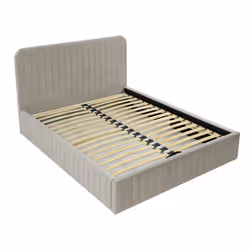 Stuart - lit coffre - 160x200 cm - sommier inclus - en velours
