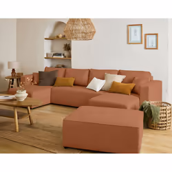Best Mobilier 2142TER canapé Orange - Vue supplémentaire 2