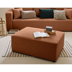 Topaze - pouf - en tissu bouclette