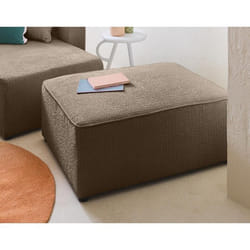 Topaze - pouf - en tissu velours relief