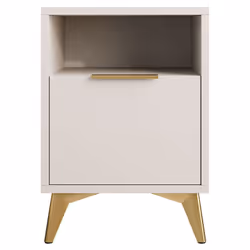 Boccioni - table de chevet - beige - 44 cm