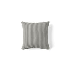 Selma - coussin - en velours côtelé - 40x40 cm - Gris clair