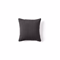 Rune - coussin - en velours côtelé - 37x37 cm - Gris foncé