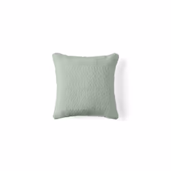 Rune - coussin - en tissu bouclette - 37x37 cm - Vert sauge