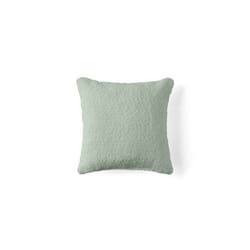 Rune - coussin - en tissu bouclette - 37x37 cm - Vert sauge